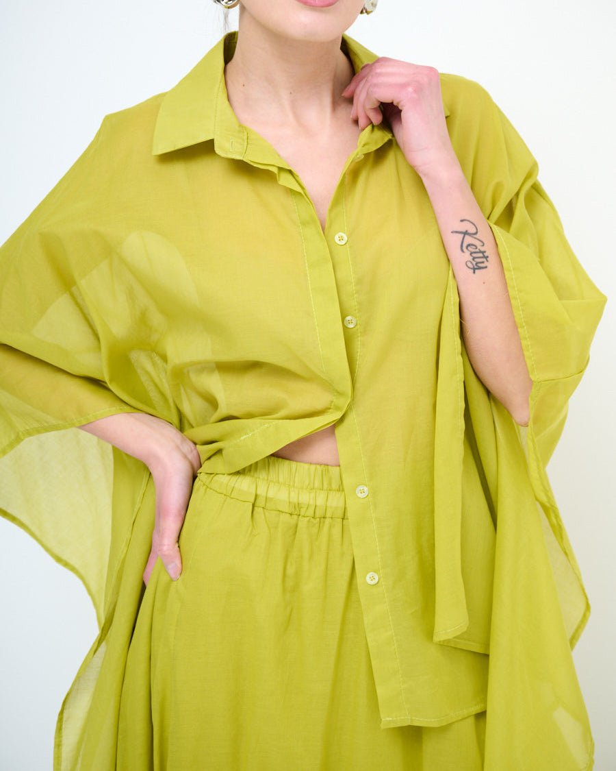 Blusa Manicotto Semitrasparente - Urbanize
