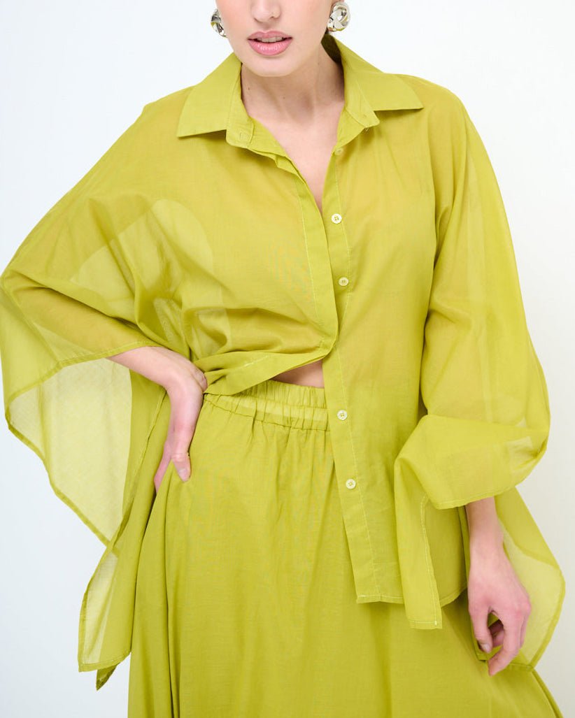 Blusa Manicotto Semitrasparente - Urbanize