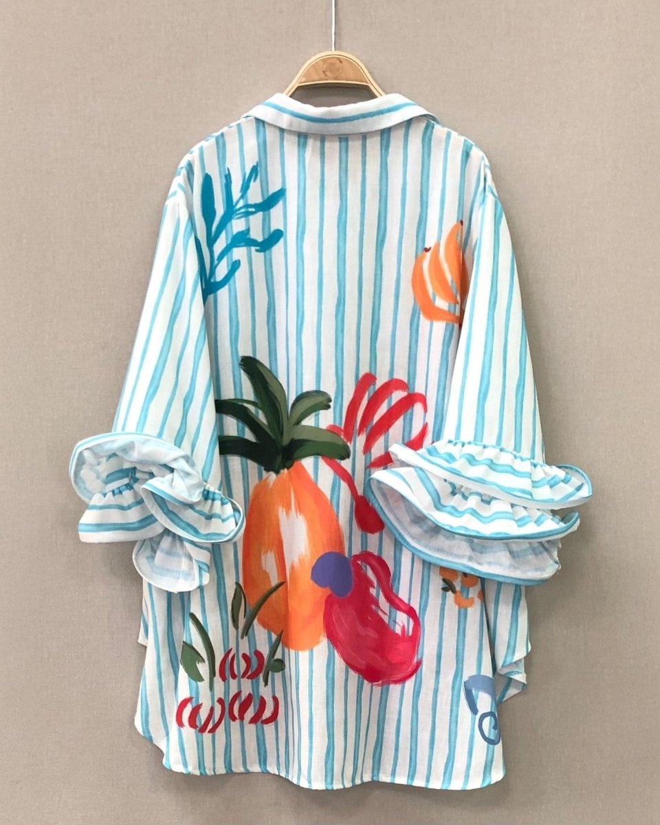 Camicia in Lino a Righe Hawaiian - Urbanize