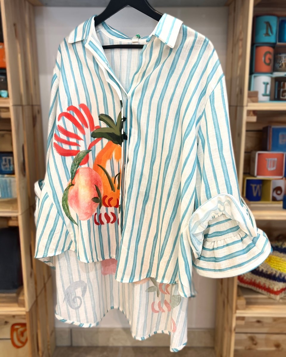 Camicia in Lino a Righe Hawaiian - Urbanize