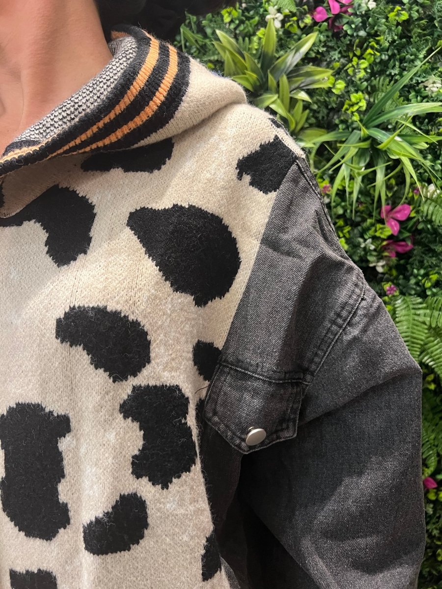 Cappotto Animalier Double Jeans - Realizzandoo Boutique