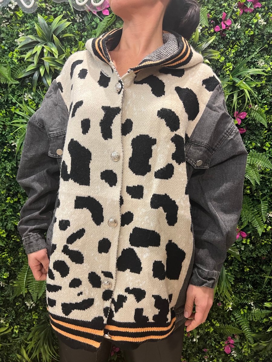 Cappotto Animalier Double Jeans - Realizzandoo Boutique