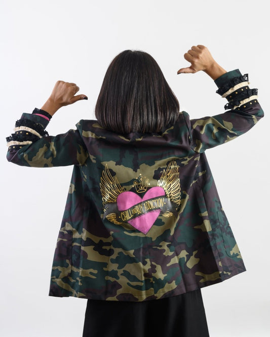 Giacca Camouflage con Cuore - Urbanize