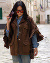 Giacca Over con Ricamo Flower - Urbanize