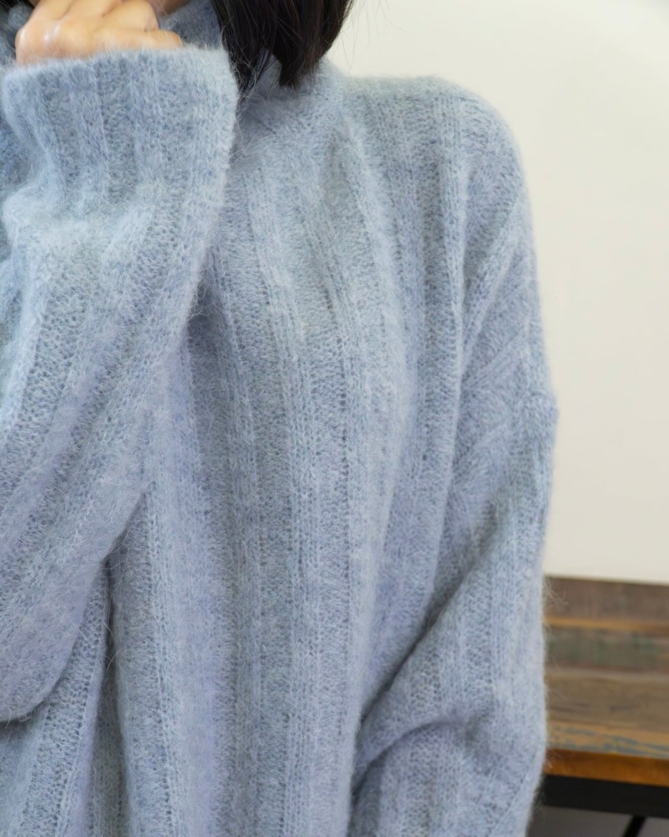 Maglione Fluffy Grigio Chiaro - Urbanize