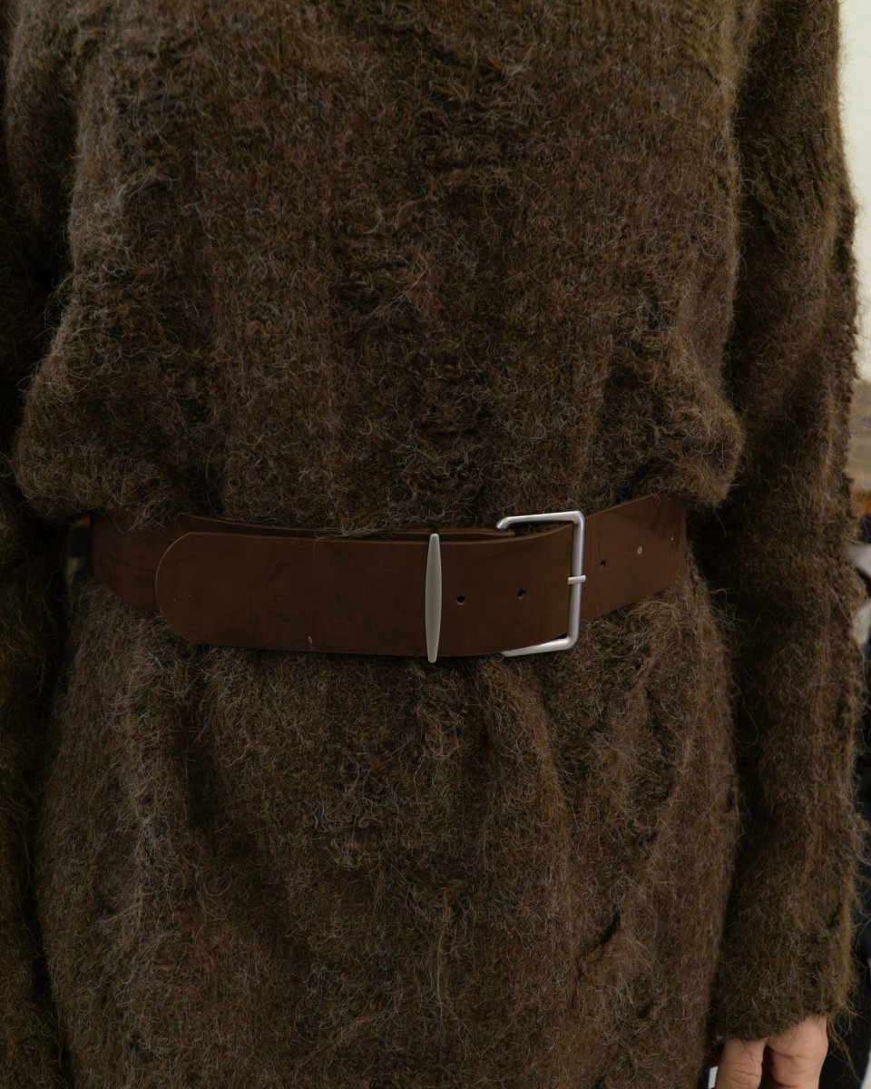 Maglione Grunge Marrone con Cintura - Urbanize