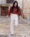 Pantalone in Denim Panna - Urbanize