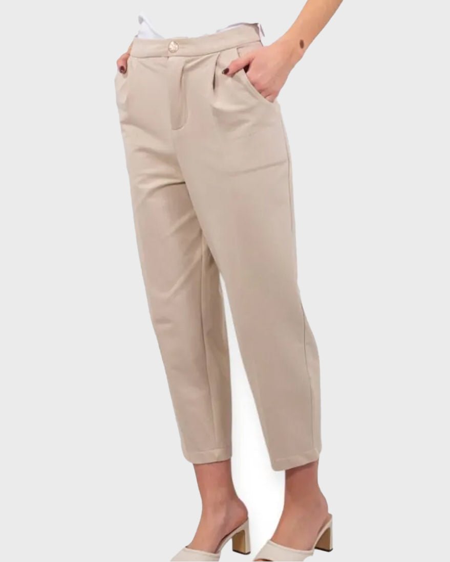 Pantalone Pences in Felpa Panna - Urbanize