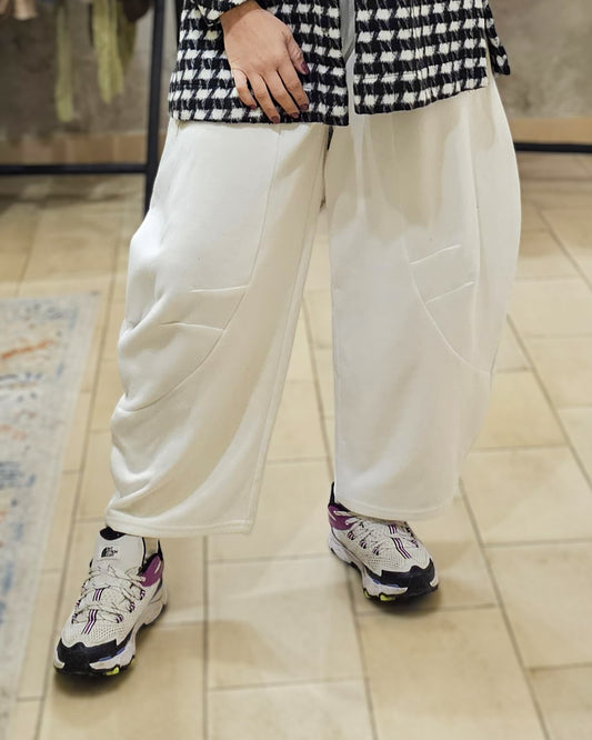 Pantalone Tuta Panna