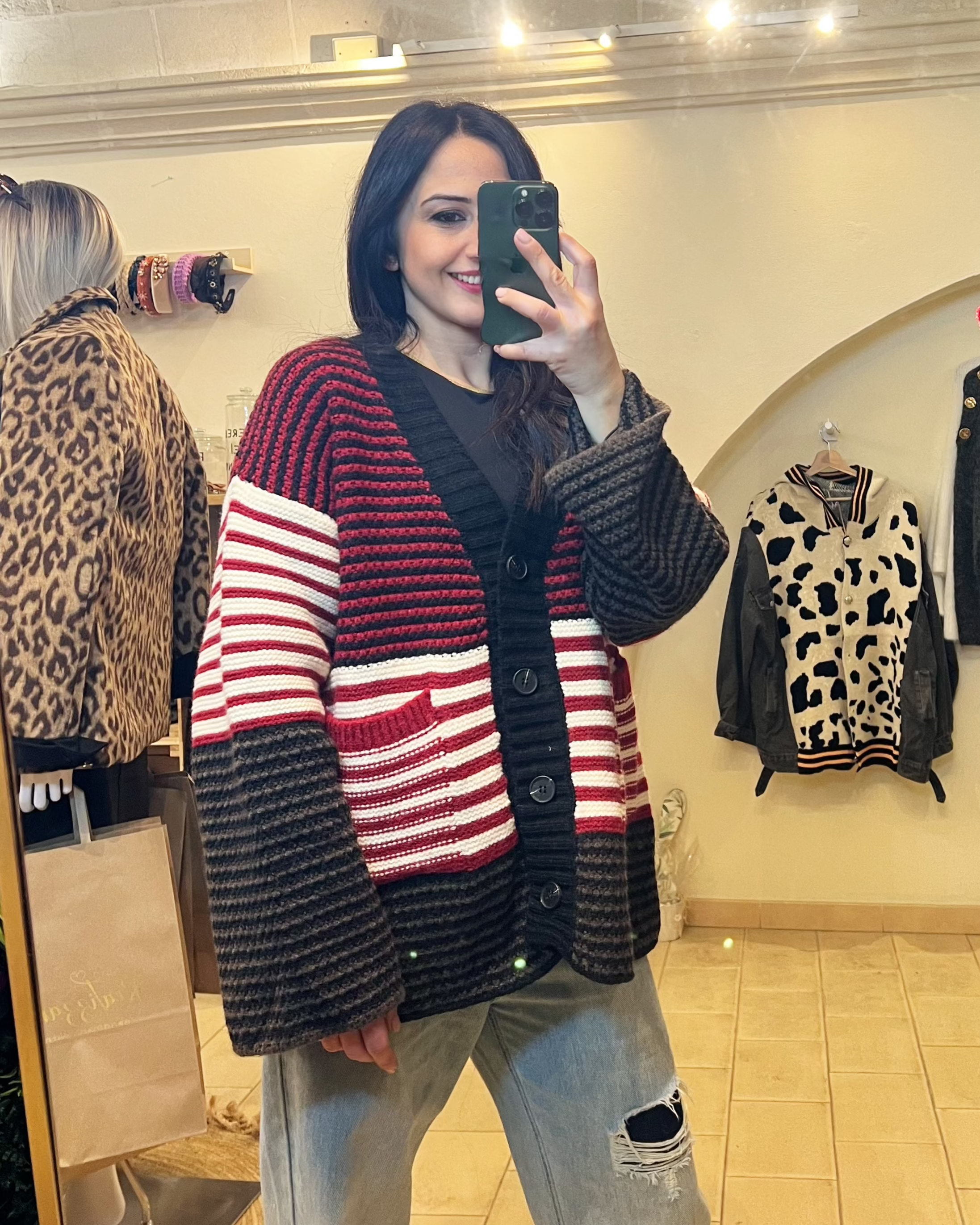 Cardigan Oversize Millerighe